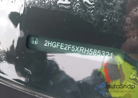 2024 Honda Civic Sport из США, поврежденный, VIN 2HGFE2F5XRH585321